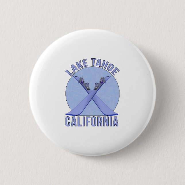Lake Tahoe, California 2 Inch Round Button (Front)