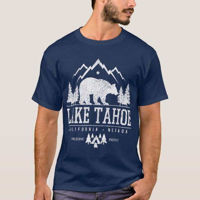 Lake Tahoe California  Bear Mountains Nature T-Shirt (Front)
