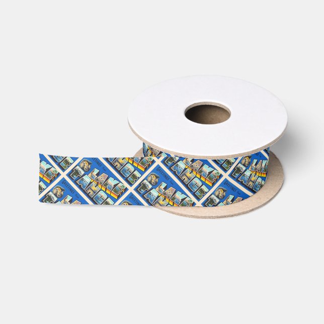 Lake Tahoe California CA Large Letter Postcard Satin Ribbon (Spool)