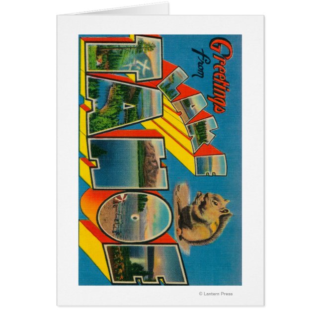 Lake Tahoe, California - Large Letter Scenes (Front)