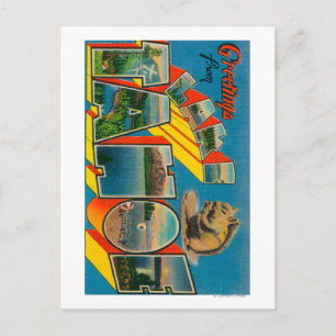 Lake Tahoe, California - Large Letter Scenes Postcard