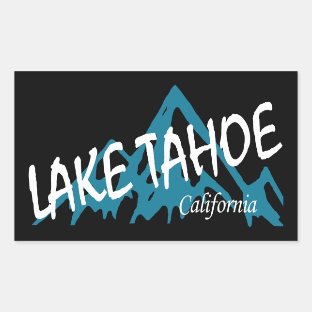 Lake Tahoe California Mountains Sticker (Front)