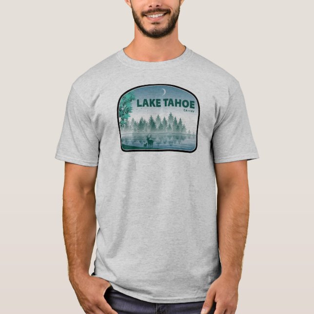 Lake Tahoe California Nevada Deer T-Shirt (Front)