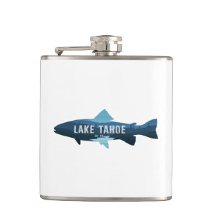 Lake Tahoe California Nevada Fish Hip Flask