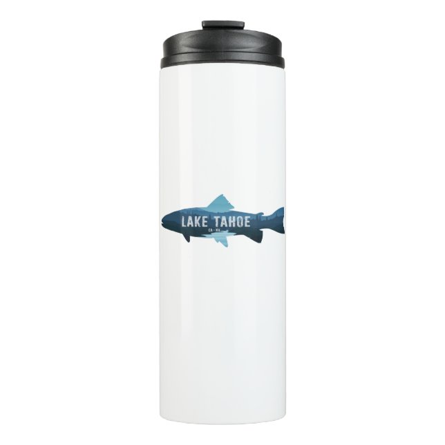 Lake Tahoe California Nevada Fish Thermal Tumbler (Front)
