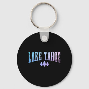 Lake Tahoe California Nevada Trees Nature Pride Keychain