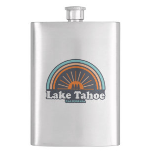 Lake Tahoe California Rainbow Hip Flask