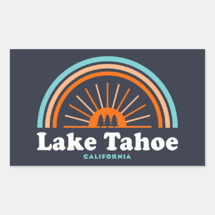 Lake Tahoe California Rainbow Sticker