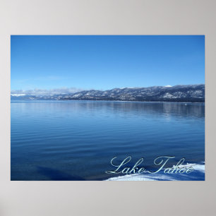 Lake Tahoe California waters edge scenic poster