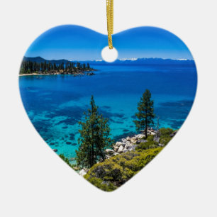 Lake Tahoe Ceramic Ornament