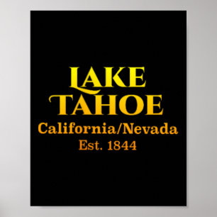 Lake Tahoe Design Chest Pocket Logo Deer 2-sided  Poster