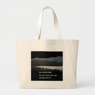 Lake Tahoe Haiku 2012 Large Tote Bag