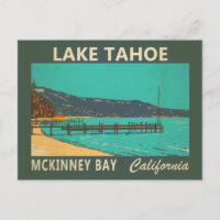 Lake Tahoe McKinney Bay California Vintage