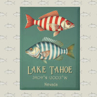 Lake Tahoe Nevada fish Postcard
