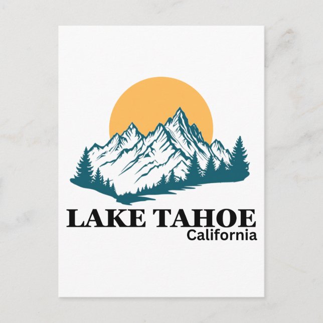 LAKE TAHOE  POSTCARD (Front)