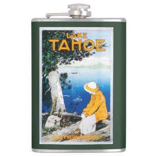 Lake Tahoe Promotional PosterLake Tahoe, CA Hip Flask