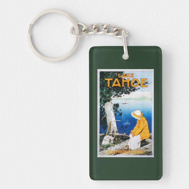 Lake Tahoe Promotional PosterLake Tahoe, CA Keychain (Front)