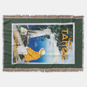 Lake Tahoe Promotional PosterLake Tahoe, CA Throw Blanket