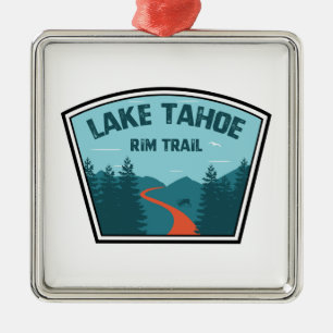 Lake Tahoe Rim Trail Metal Ornament