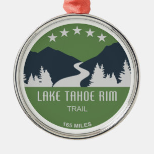 Lake Tahoe Rim Trail Metal Ornament