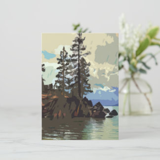 Lake Tahoe Sand Harbour Flat Greeting Card