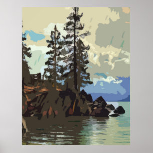 Lake Tahoe Sand Harbour Poster Print