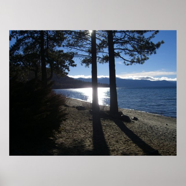 lake tahoe shore poster (Front)