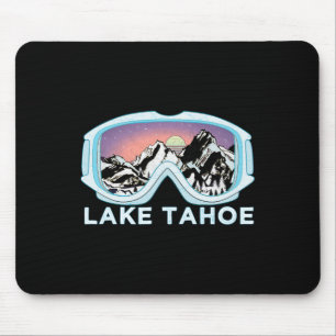 Lake Tahoe Ski Design Lake Tahoe Skiing Snow Gift Mouse Pad