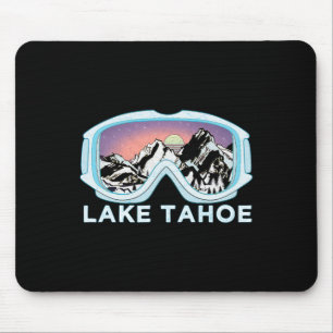 Lake Tahoe Ski Design Lake Tahoe Skiing Snow Gift Mouse Pad