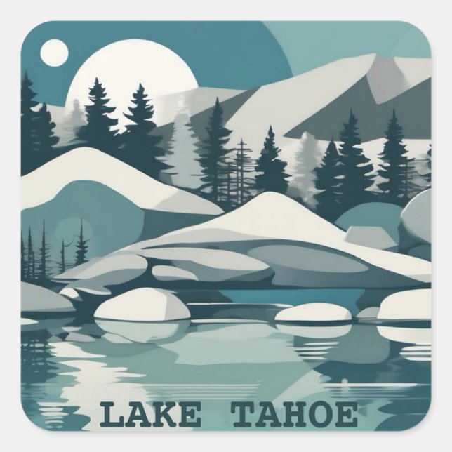 Lake Tahoe Summer or Winter Sticker (Front)