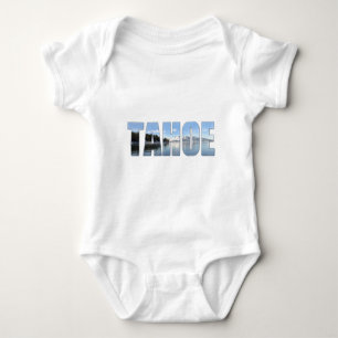 Lake Tahoe Text Baby Bodysuit