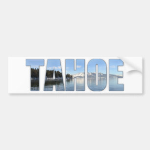 Lake Tahoe Text Bumper Sticker