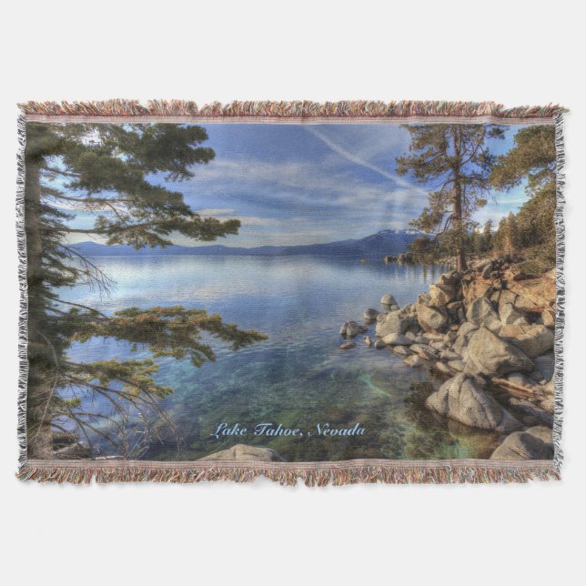 Lake Tahoe Throw Blanket (Front)