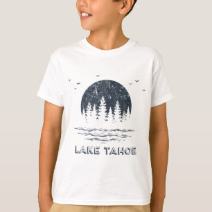 Lake Tahoe Trees Moon Family Vacation Outdoorsy Na T-Shirt