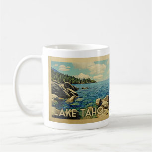 Lake Tahoe Vintage Travel Coffee Mug