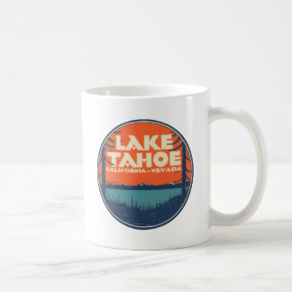 Lake Tahoe Vintage Travel Decal Design Coffee Mug