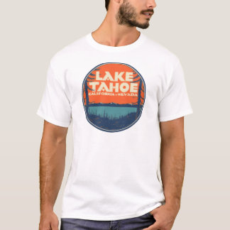 Lake Tahoe Vintage Travel Decal Design T-Shirt