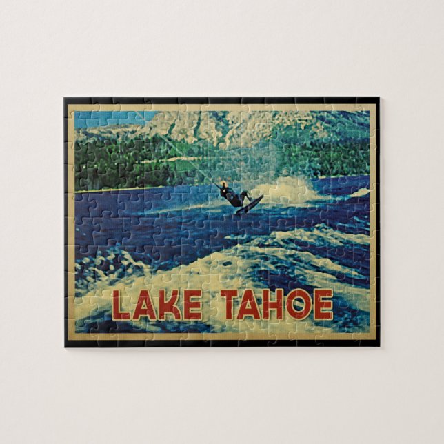 Lake Tahoe Water Skier Jigsaw Puzzle (Horizontal)