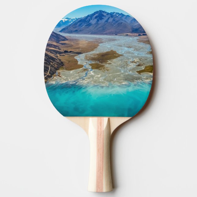 Lake Tekapo and Southern Alps, New Zealand Ping Pong Paddle (Back)