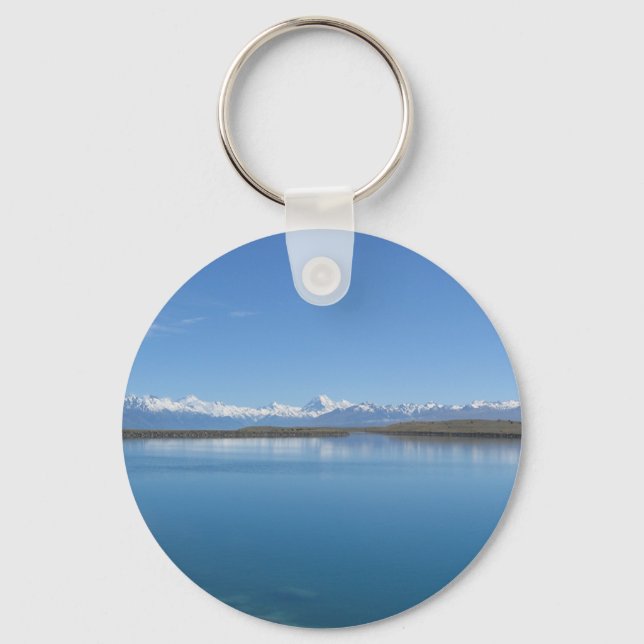 Lake Tekapo, New Zealand Keychain (Front)