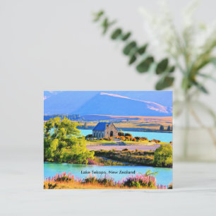 Lake Tekapo, New Zealand Postcard