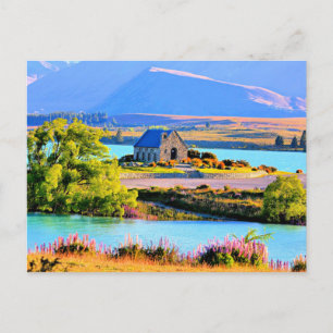 Lake Tekapo, New Zealand Postcard