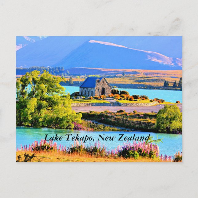 Lake Tekapo, New Zealand Postcard (Front)