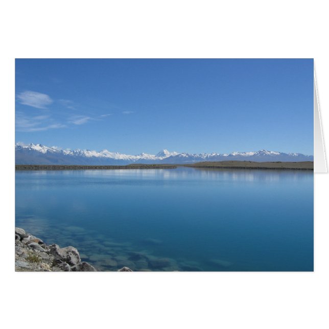 Lake Tekapo, Nouvelle-Zélande Carte de voeux (Devant horizontal)