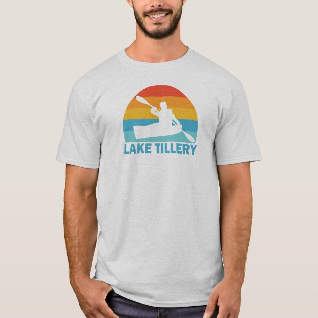 Lake Tillery North Carolina Kayak T-Shirt (Front)