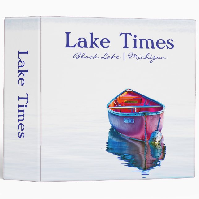 Lake Times Red Canoe Binder (2.0") (Front/Spine)