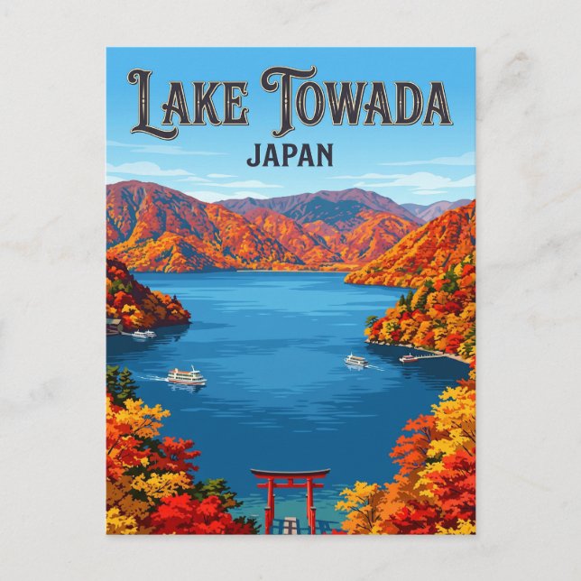 Lake Towada Japan Postcard (Front)