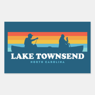 Lake Townsend North Carolina Canoe Sticker
