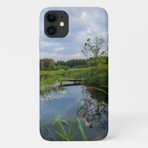 Lake Trees Sky Pier Belarus Nature iPhone 11 Case