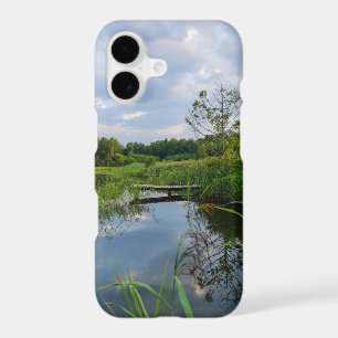 Lake Trees Sky Pier Belarus Nature iPhone 11 Case